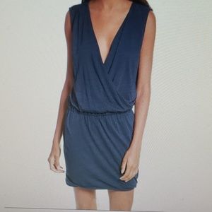 New Soft Joie Blue Faylen Blouson Dress Sz L